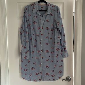 Boden Long Sleeve Cotton Shirtdress